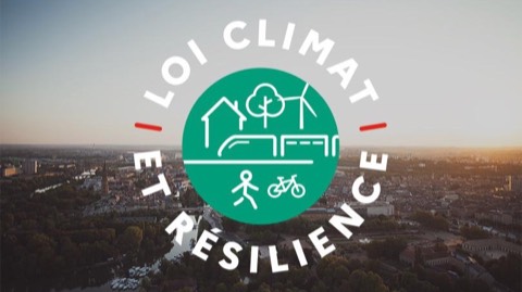 Logo de la loi Climat et Résilience, qui crée le Carnet d'Information du Logement